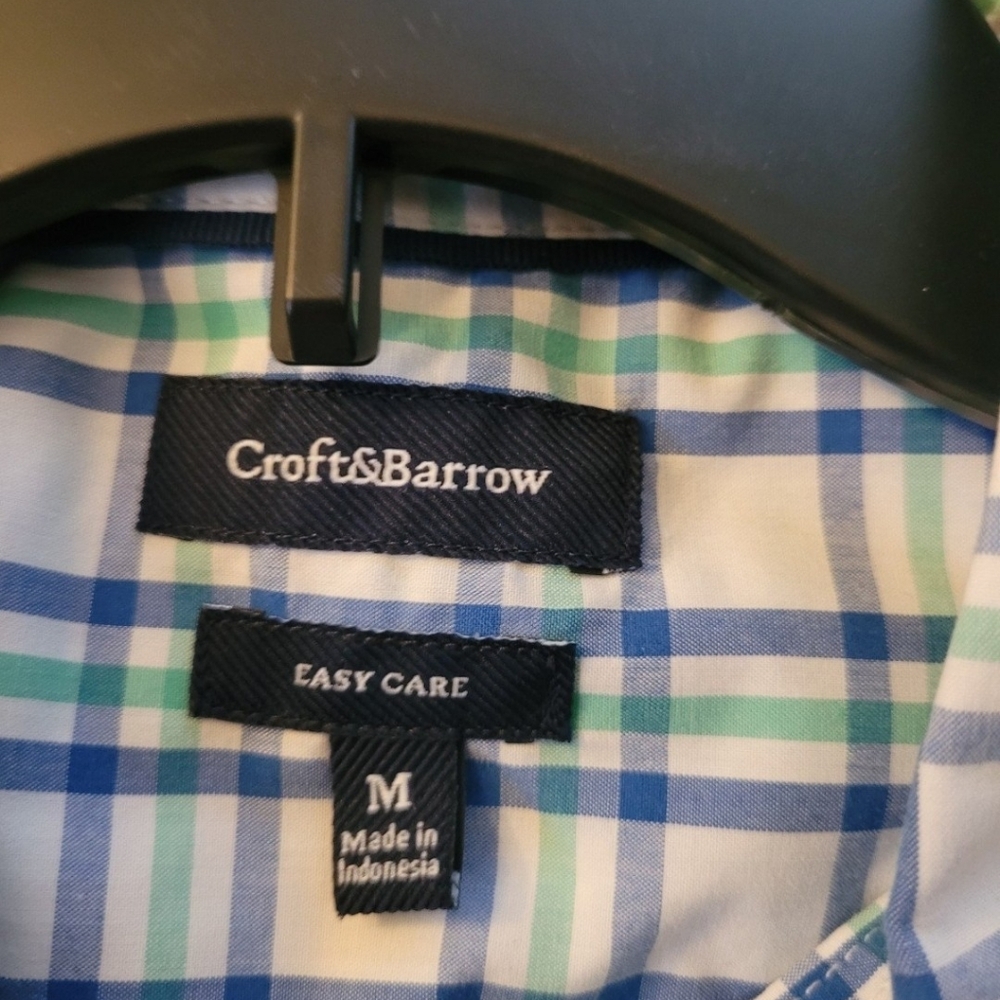 Lot of 3 Croft & Barrow Mens Size Medium Button Down Short Sleeve Dress Shirts - Picture 7 of 10